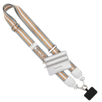 Grey/Gold/White - Silver Hardware