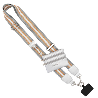 Clip & Go Strap with Pouch - Stripe Collection
