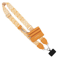 Yellow/White - Yellow Pouch - Silver Hardware