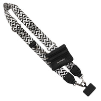 Black/White - Black Pouch -  Black Hardware