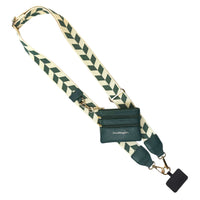 Green/Cream Chevron (Hardware: Gold)