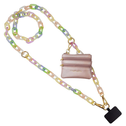 Clip & Go Ice Chain with Pouch Pink