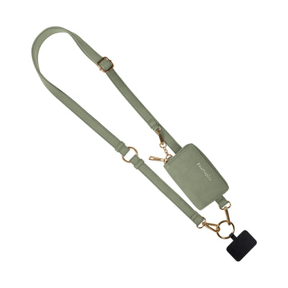 Clip & Go Strap w/Pouch Brushed Vegan Leather Pink