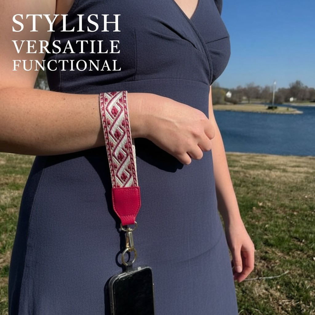 Clip & Go Strap w/Zippered Pouch XOXO Boysnberry