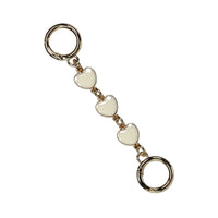 Hearts White w/Gold Hardware