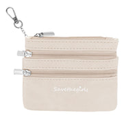 Ecru - (3) Zippered Pouch (Hardware: Silver)