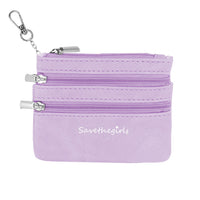 Lavender - (3) Zippered Pouch (Hardware: Silver)