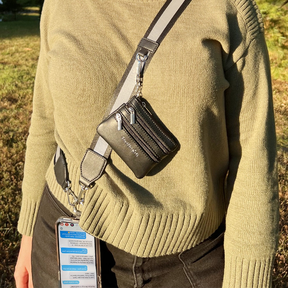 Clip & Go Strap with Pouch - Reflective Collection