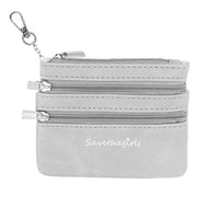 Silver - (3) Zippered Pouch (Hardware: Silver)