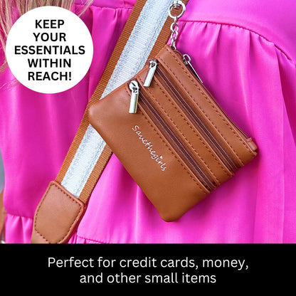 Clip & Go Strap with Pouch - Stripe Collection Copper